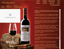 Tablet Screenshot of domaine-du-mas-blanc.com